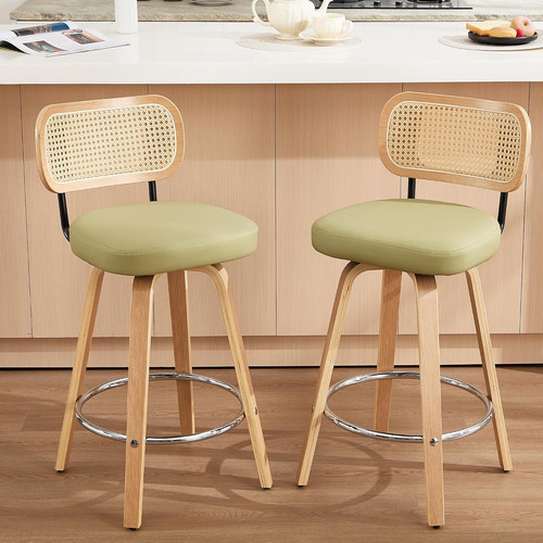 Rattan bar stools set - bar, of