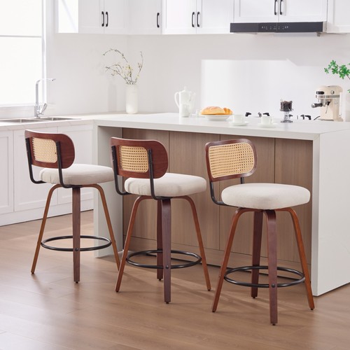 Set beige linen swivel - set,