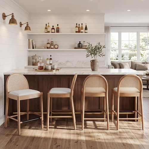 Mid century bar stools set - bar,