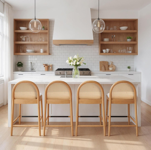 Rattan bar stools - set, 26