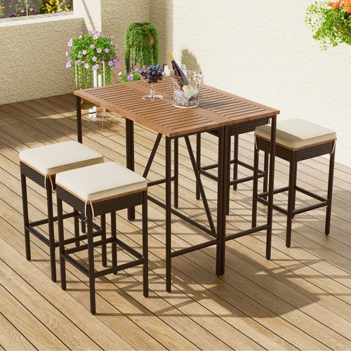 Patio dining set - patio, bar