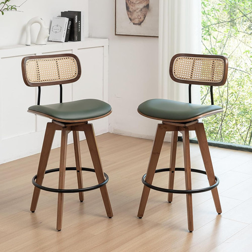 Rattan bar stools set - stools,