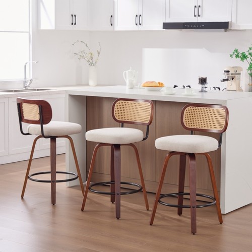 3pcs counter height - counter, walnut