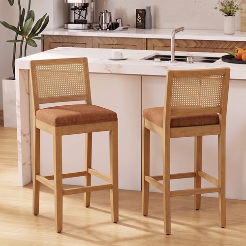 Bar stools set 2 solid - of,
