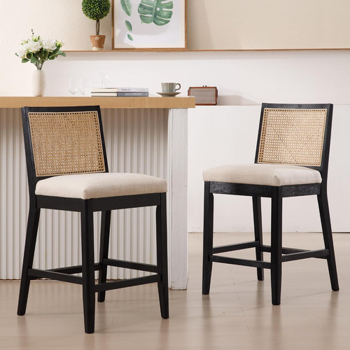 Rattan counter stools - rattan, of