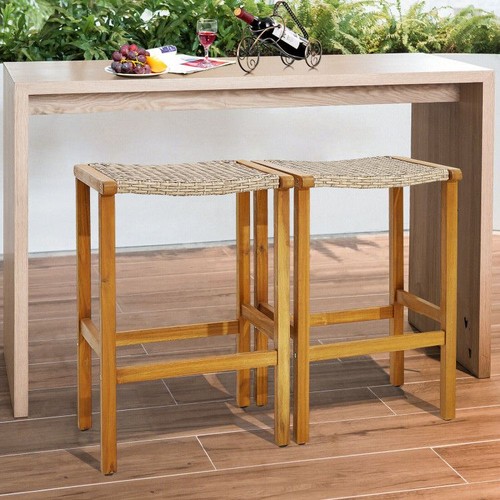 Patio wood bar - patio, set