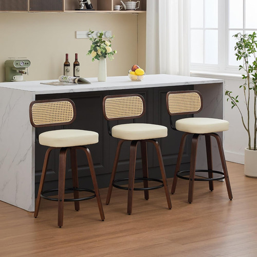 Set rattan swivel bar - 3,