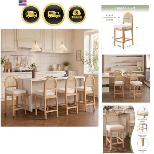 Farmhouse rattan counter - rattan,
