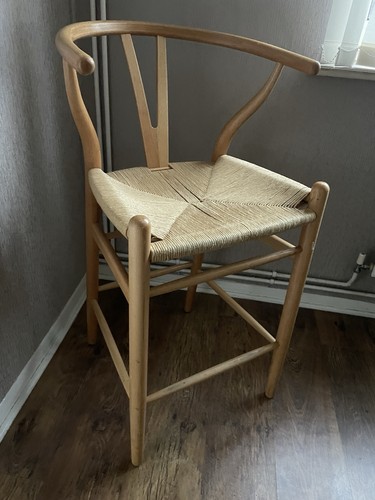 Wooden rattan bar stool - bar,