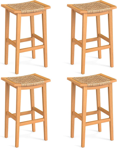 Outdoor wooden bar stools - outdoor,