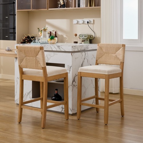Set hand woven rattan - of,